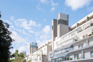 Ünlü Brunswick Merkezi 'nin Mimari detayları, Londra, İngiltere, gündüz vakti