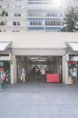 Ünlü Brunswick Merkezi 'nin Mimari detayları, Londra, İngiltere, gündüz vakti