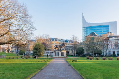 Maiwand Lion Forbury Gardens Halk Parkı, Reading, Berkshire, İngiltere, İngiltere