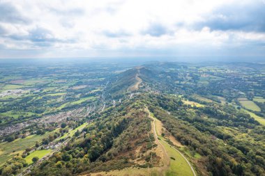 Amazing landscape of the Great Malvern, Famous tourist destination of South England, UK clipart