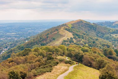 Amazing landscape of the Great Malvern, Famous tourist destination of South England, UK clipart