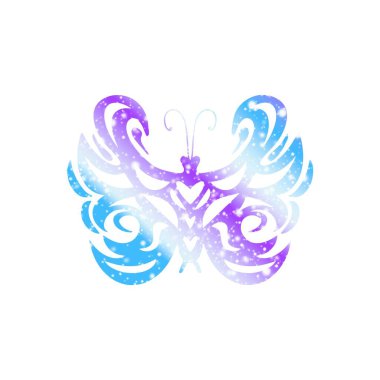 Dekoratif y2k parlak kelebek .