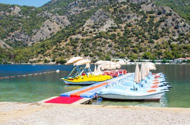 Oludeniz 'deki Mavi Göl, Fethiye, Türkiye
