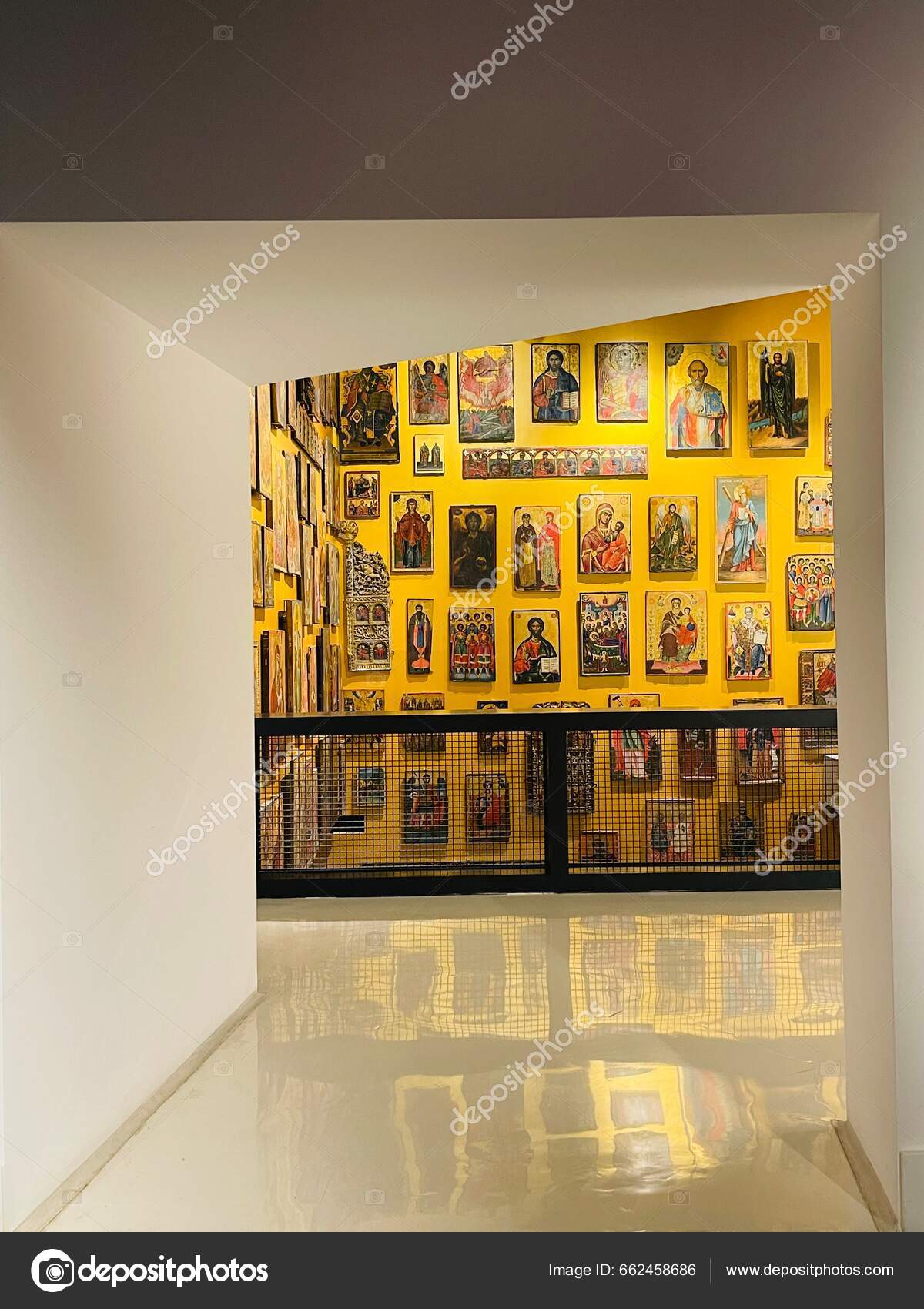 Korce Albania June 2023 Exhibits National Art Museum Medieval Art