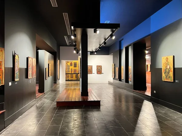 Корче Албания Июня 2023 Года Экспонаты Национального Художественного Музея Средневекового — стоковое фото