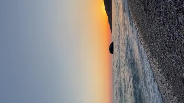 Закат Над Адриатическим Морем Вроцлаве Высококачественные Кадры Fullhd Концепция Летнего — стоковое видео