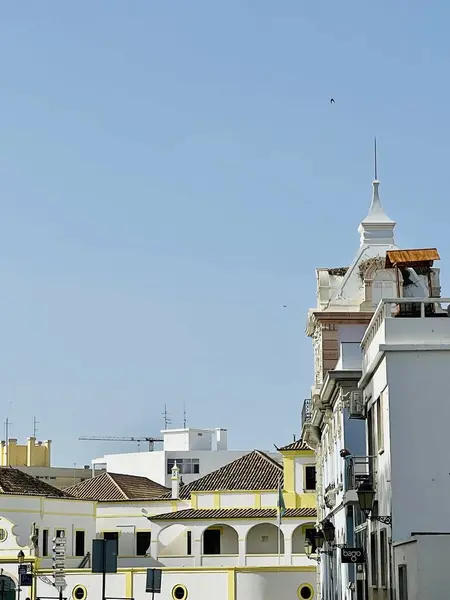 Zicht Straat Oude Stad Faro Portugal Historische Straten Van Het — Stockfoto