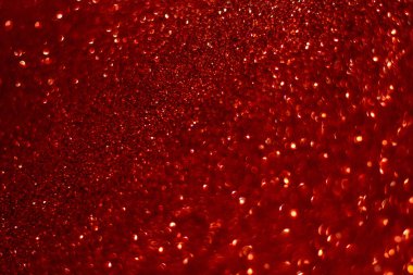 Metin ve tasarım için alanı olan soyut kırmızı parlak bulanık arkaplan. Uzayı kopyala Yatay fotoğraf