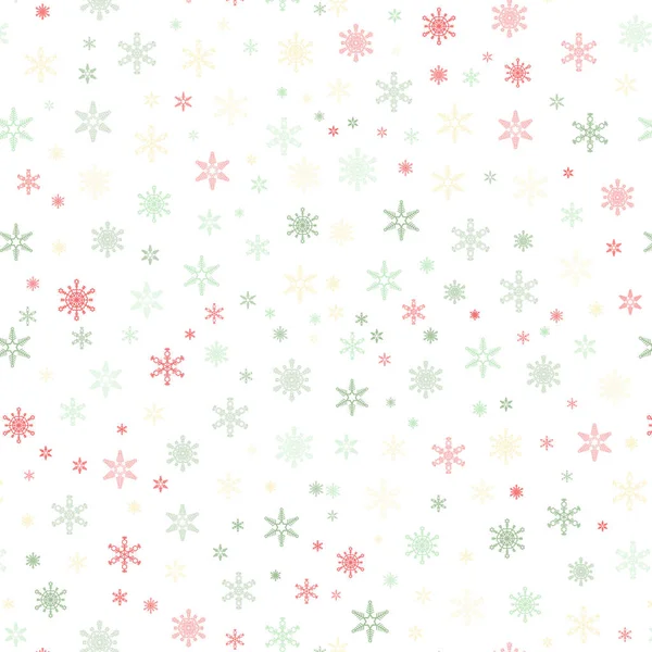 简单的圣诞无缝图案与几何图案 雪花背景 — 图库矢量图片