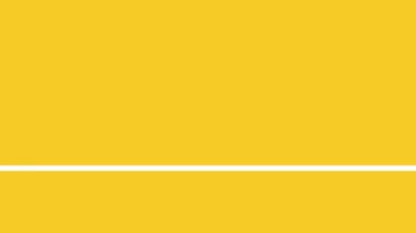 Motion Graphic Background of White Line with Zigzag and Trim Path Effect on Yellow Wallpaper