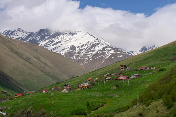 stock image View of Small Village in Valley in Juta Georgia