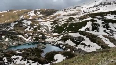 Abudelauri Gölü 'nden Mavi Göl' ün Pan Manzarası Yazın Georgia Gölü