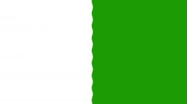 Beyaz Basit Dikdörtgen Ekranda Sol Taraftan Göster. Görüntü Geçişi