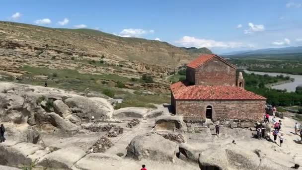 Gori Georgia June 2023 View Uplistsikhe Ancient Cave Town Georgia — Αρχείο Βίντεο