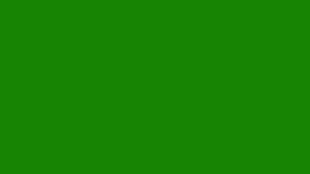 Yeşil Arkaplanda Beyaz Perde Temizleme Görüntü Geçişi Konsepti — Stok video