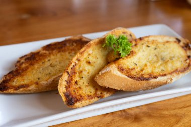 Sarımsaklı Ekmeğin Yakın Görüntüsü