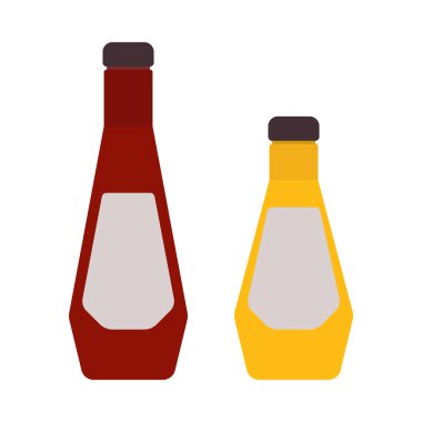 Hardal şişesinin yanında ketçap şişesi var. Mangal ve piknik için baharat olarak kullanılıyor..