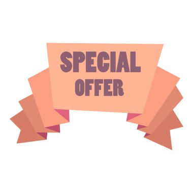 Özel Teklif 'i belirgin bir şekilde gösteren beyaz metinli pembe bir işaret..