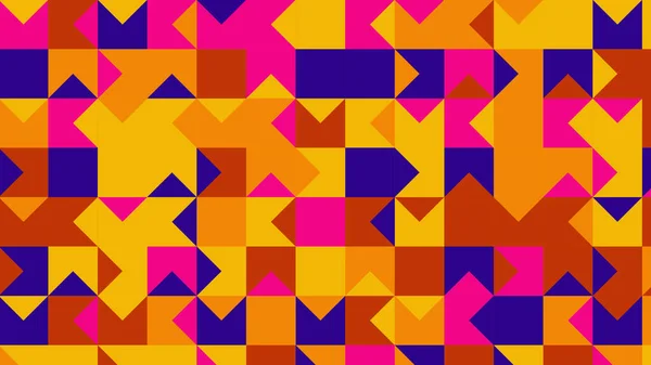 Red Blue Yellow Orange Geometric Pattern Seamless Wallpaper Tile Banner — Foto de Stock
