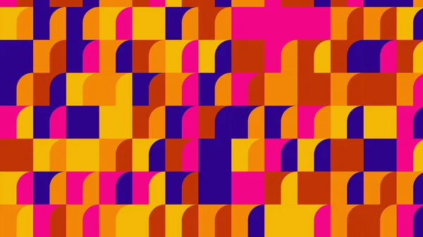 Red Blue Yellow Orange Geometric Pattern Seamless Wallpaper Tile Banner — ストック写真