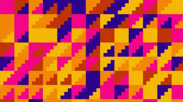 Red Blue Yellow Orange Geometric Pattern Seamless Wallpaper Tile Banner — Fotografie, imagine de stoc