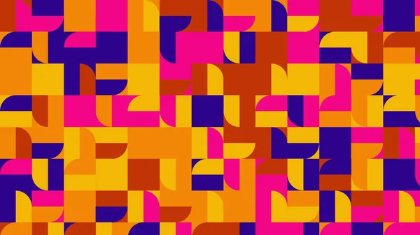 red, blue, yellow and orange geometric pattern, seamless wallpaper for tile, banner, tableclothe