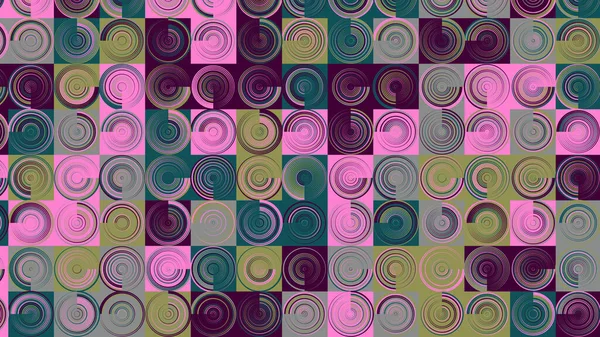 Zöld Rózsaszín Szürke Geometriai Minta Zökkenőmentes Tapéta Szövet Cserép Terítő — Stock Fotó