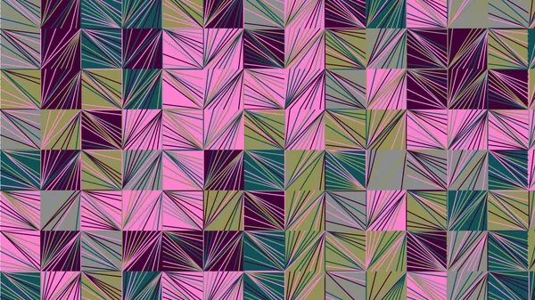 Fantasia Geometrica Verde Rosa Grigio Carta Parati Senza Cuciture Tessuto — Foto Stock