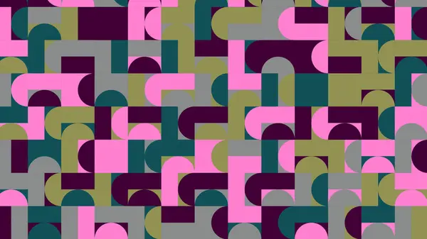 Grüne Rosa Und Graue Geometrische Muster Nahtlose Tapete Für Stoff — Stockfoto