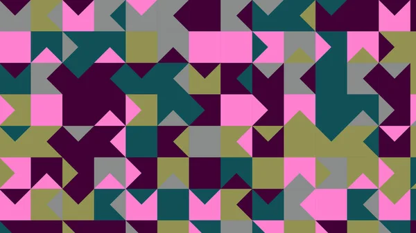 Zöld Rózsaszín Szürke Geometriai Minta Zökkenőmentes Tapéta Szövet Cserép Terítő — Stock Fotó