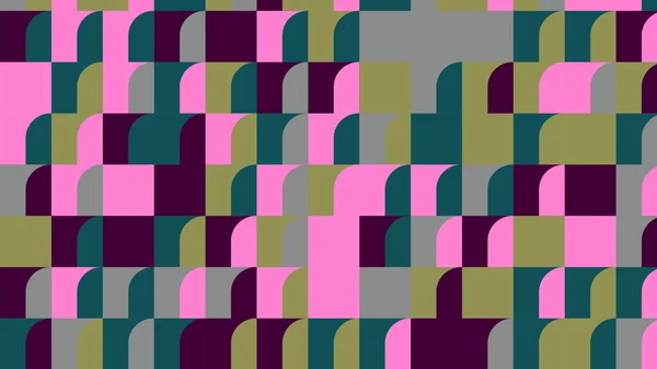 Zelená Růžová Šedá Geometrický Vzor Bezešvé Tapety Tkaniny Dlaždice Ubrus — Stock fotografie