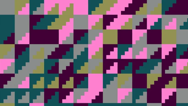 Model Geometric Verde Roz Gri Tapet Fără Sudură Pentru Țesături — Fotografie, imagine de stoc