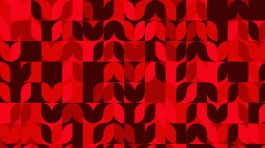 red geometric pattern, seamless wallpaper