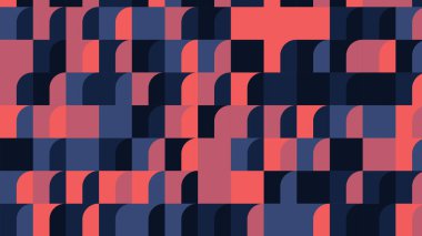 kırmızı, saf ve mavi geometrik desen, kumaş, fayans ve masa örtüsü için kusursuz duvar kağıdı