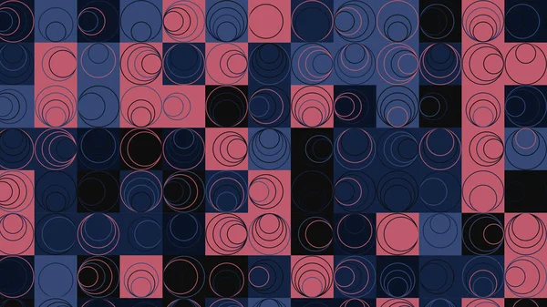 Czerwony Purpurowy Niebieski Wzór Geometryczny Bezszwowa Tapeta Tkanin Płytek Obrusów — Zdjęcie stockowe