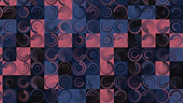 Rood Purzuiver Blauw Geometrisch Patroon Naadloos Behang Voor Stof Tegel — Stockfoto