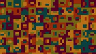 yeşil, turuncu ve sarı geometrik desen, kumaş, fayans ve masa örtüsü için kusursuz duvar kağıdı