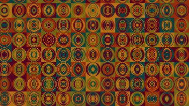 yeşil, turuncu ve sarı geometrik desen, kumaş, fayans ve masa örtüsü için kusursuz duvar kağıdı