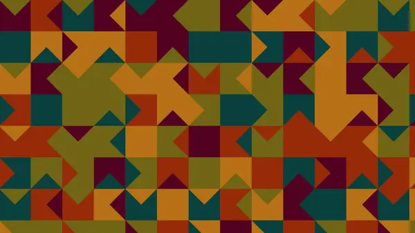 Πράσινο Πορτοκαλί Και Κίτρινο Γεωμετρικό Μοτίβο Απρόσκοπτη Ταπετσαρία Για Ύφασμα — Φωτογραφία Αρχείου