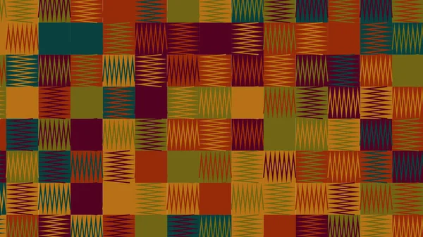Zelená Oranžová Žlutá Geometrický Vzor Bezešvé Tapety Tkaniny Dlaždice Ubrus — Stock fotografie