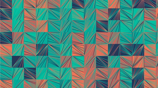 Fantasia Geometrica Verde Blu Grigio Carta Parati Senza Cuciture Tessuto — Foto Stock