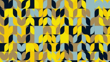 sarı, bej ve kahverengi geometrik desen, fayanslar için duvar kağıdı, afiş, masa örtüsü