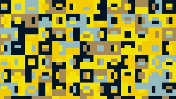 米黄色和棕色几何图案 墙纸瓷砖 — 图库照片