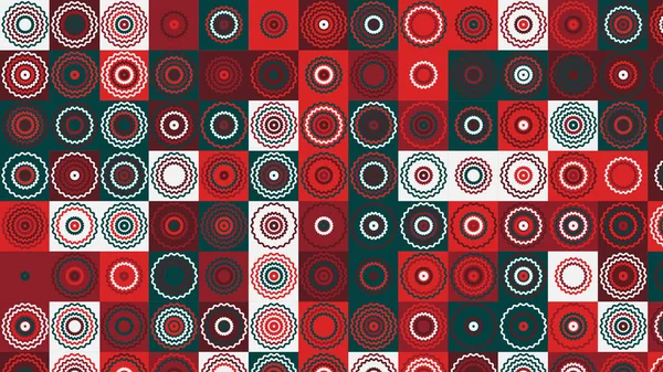 Groen Wit Rood Geometrisch Patroon Behang Voor Stof Tegel Tafelkleed — Stockfoto