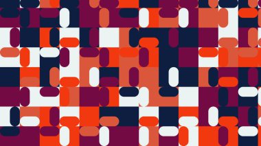 mavi ve turuncu geometrik desen, fayanslar için duvar kağıdı, afiş, masa örtüsü