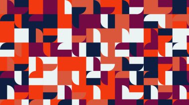 mavi ve turuncu geometrik desen, fayanslar için duvar kağıdı, afiş, masa örtüsü