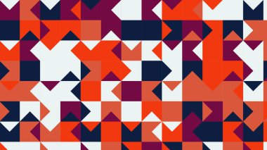 mavi ve turuncu geometrik desen, fayanslar için duvar kağıdı, afiş, masa örtüsü