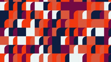 mavi ve turuncu geometrik desen, fayanslar için duvar kağıdı, afiş, masa örtüsü