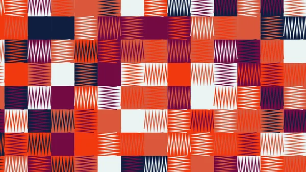 Blaue Und Orangefarbene Geometrische Muster Tapeten Für Fliesen Banner Tischdecken — Stockfoto