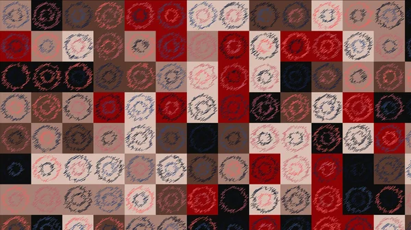 Červená Bílá Černá Hnědá Béžová Geometrický Vzor Tapety Tkaniny Dlaždice — Stock fotografie